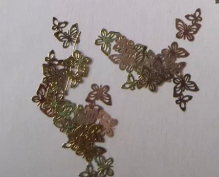 Butterfly Gold Metal Charms