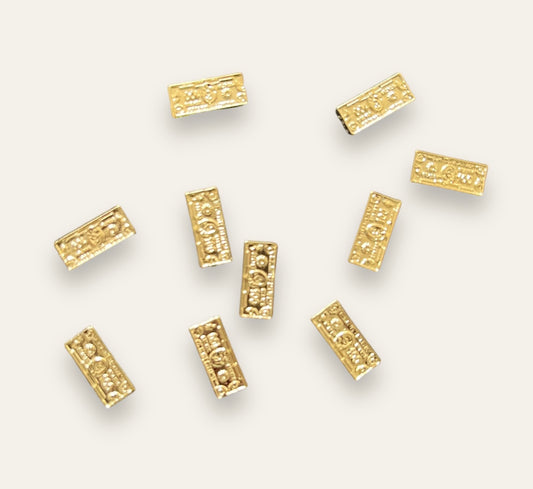 Gold Money Bill Charms