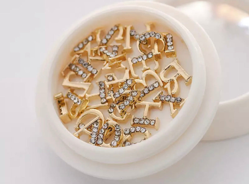 Letter Nail Charms