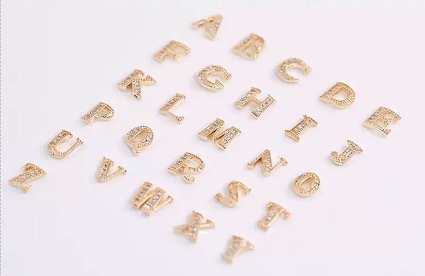 Letter Nail Charms