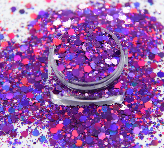 Purple Chunky Holographic Glitter (1 oz)