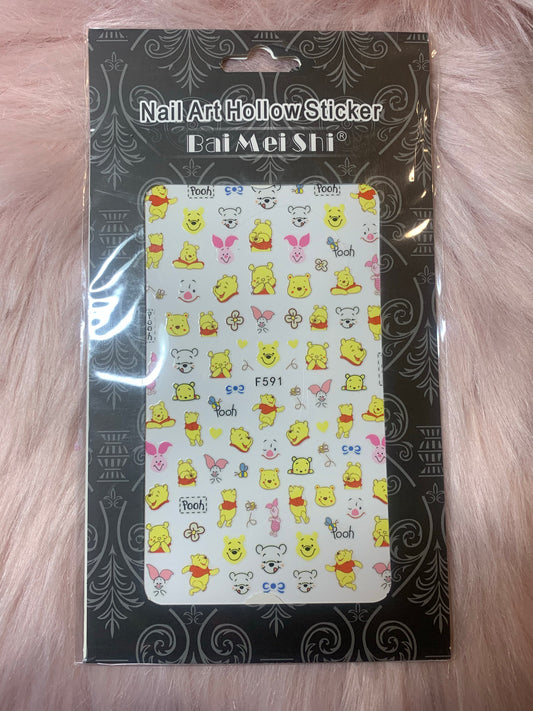 Winnie The Pooh Nail Stickers